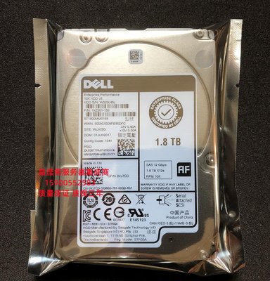 原裝 DELL R440 R540 R640 R740伺服器硬碟1.8T 10K 2.5 SAS 12Gb