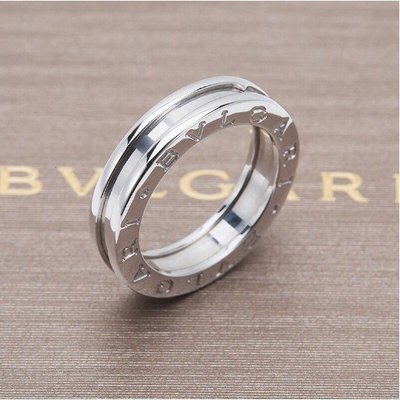 Bvlgari 寶格麗 戒指 B.ZERO1 單環 白金 男女款 指環