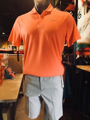 全新 Nike Golf 男款合身剪裁 橘色款 高爾夫Polo衫 舒適貼身
