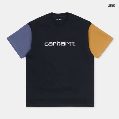 【Shopa】預購 Carhartt WIP 2020 春夏 Tricolor Script 刺繡拼接 短袖 T恤 3色