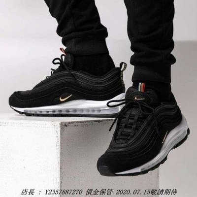 Nike Air Max 97 男潮流鞋 東京奧運 奧運限定 CI3708-001 黑色 白色 金色 彩虹