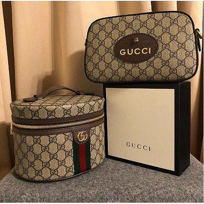 全新法國正品 GUCCI(古馳) ophidia GG 手提圓桶化妝包 經典GUCCI Supreme