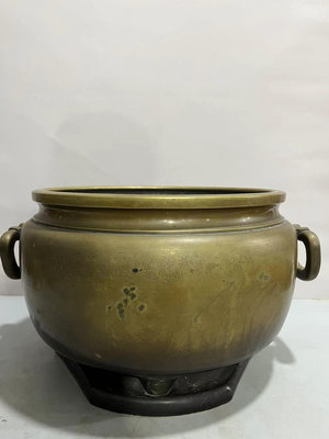日本回流銅器  香爐 火缽 茶道爐 中古物品，難免有歲月使用296
