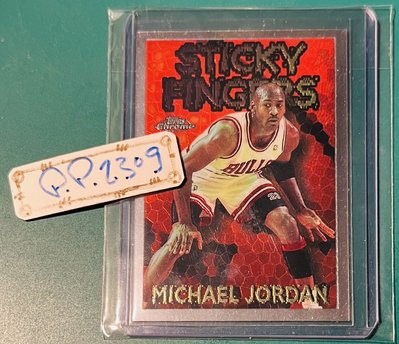 (638) 1996-97 Topps Chrome Michael Jordan Sticky Fingers