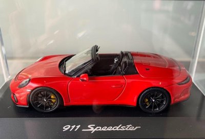 《最新德國空運》保時捷2019 1/43 911 Speedster 紅色敞篷