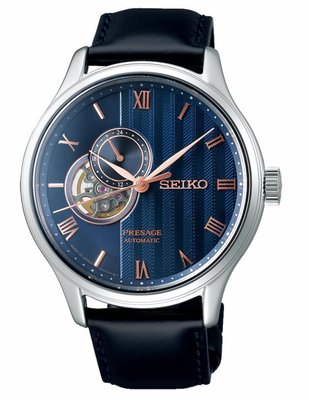 SEIKO 精工 PRESAGE 開芯系列機械錶 SSA421J1/4R39-00W0B(藍面) /42mm
