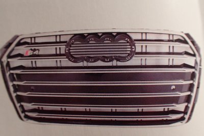 泰山美研社19121807  AUDI  A4  17款  S4版本 黑色中網水箱罩