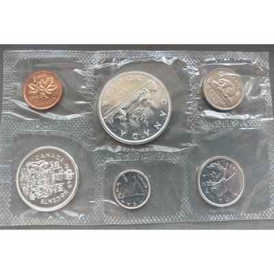加拿大 CANADA 1963 精鑄套幣 Proof 4銀1鎳1銅 共6枚 未流通 1842