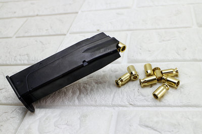 [01] ASG Marushin CZ75 拋殼式 瓦斯彈匣 + CZ75 金屬彈殼 十入 ( 跳殼BB槍BB彈玩具槍