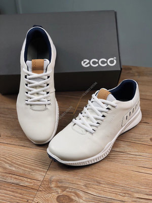 出清特賣ECCO愛步運動男鞋冬季新款防滑小白鞋 高爾夫S動力151134