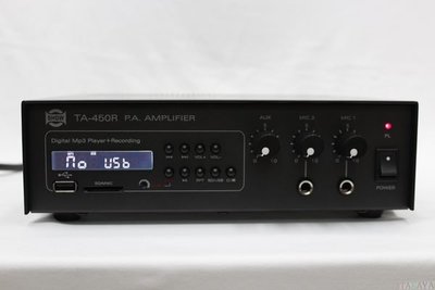 【新登場】SHOW TA-450R 平價型擴大機~支援USB.MP3錄放音功能 (廟會.燒肉粽的最愛) ~台灣製~