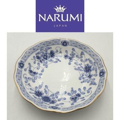 【皮老闆二店】 二手真品 NARUMI  經典米蘭系列 花紋 湯碗 下午茶 英式 瓷252