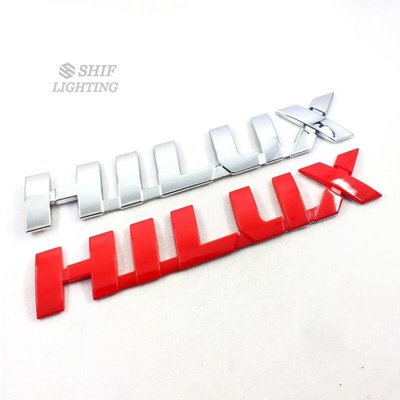1 X Abs Chrome Hilux 徽標字母汽車汽車後備箱貼紙徽章貼花更換, 用於豐田