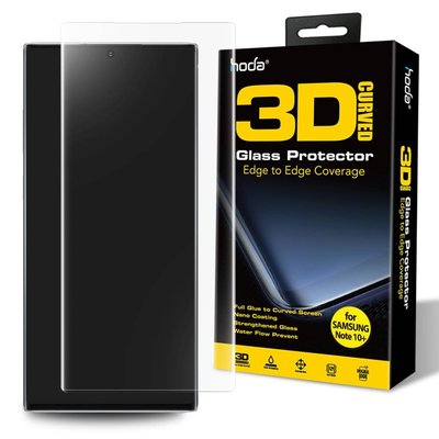 hoda【Samsung Note 10 Plus / N10+】3D防爆 9H 玻璃保護貼 (uv膠全貼合滿版)
