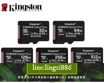 【現貨】Kingston 金士頓 100MBs 256G 128G 64G 32G micro SD A1 C10 記憶