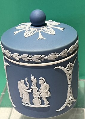 Wedgwood Jasper 藍色茶葉罐