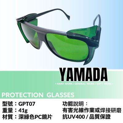 【5月限時特賣】美製 太陽眼鏡 遮光眼鏡 護目鏡 抗紅外線 抗UV400 耐刮強化片 山田安全防護