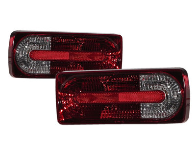 卡嗶車燈 Benz 賓士 G-CLASS W463 1990-2018 五門車 晶鑽款 尾燈 紅白