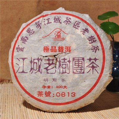 普洱茶生茶 [明海園] 2004 江城老樹團茶 500年古樹茶 400g