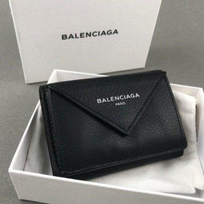 Balenciaga 巴黎世家 PAPIER 小牛皮 迷你皮夾 錢夾 零錢包 短夾