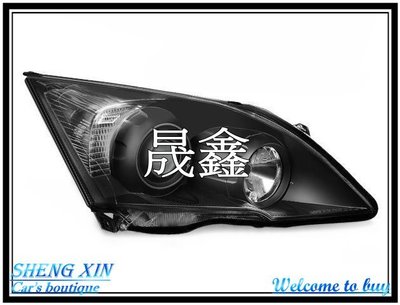 《晟鑫》全新 HONDA 本田 CRV 3代 3.5代 魚眼 2007~2012年 黑底 鹵素版 大燈 一對價格