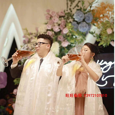 酒杯網紅超級大號酒杯巨型高腳杯紅酒杯大杯子高檔新婚禮物家用高顏值
