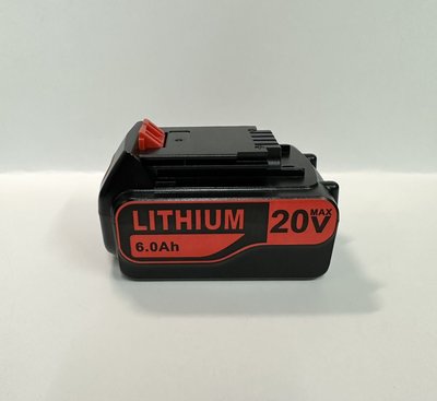 鋰電池 通用 百得 Black&amp;Decker 18V(20V) 6.0AH(6000mAh)  LBXR20電動工具電池