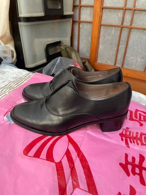 「 二手鞋 」 Giordano Ladies 女版皮革靴子 38號（黑）鐵3-3