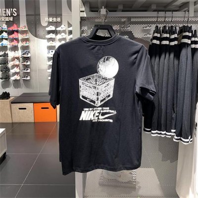 【Japan潮牌館】Nike男子籃球印花純棉休閑運動短袖T恤2022秋新款 DR7638-010