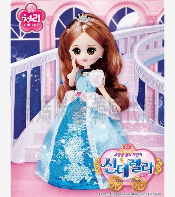 可超取??韓國境內版 櫻桃 娃娃 cherry 灰姑娘 公主 禮服 家家酒 玩具遊戲組