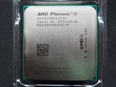 【含稅】AMD Phenom II X4 810 2.6G HDX810WFK4FGI 四核 95W 庫存正式散片一年保