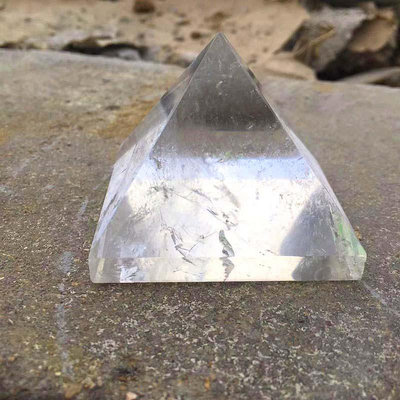 白水晶金字塔 水晶金字塔小擺件 水晶工藝品擺件跨境產品