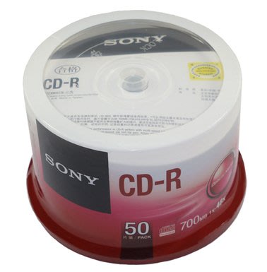 索尼原裝行貨 SONY 4.7G 空白CD-R光盤 刻錄光盤 DVDR碟片50片裝~特價
