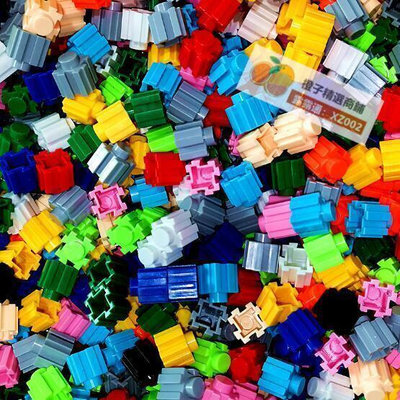 【現貨】散裝 高難度3D立體建構益智拼插拼裝組裝塑料手辦顆粒大號鑽石積木玩具