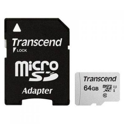 「Sorry」升級100M 創見 MicroSDXC TF 64G U1 記憶卡 附轉卡 300S-A