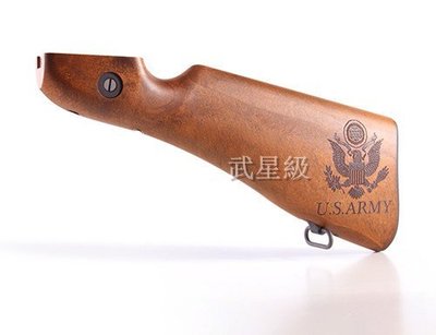 台南 武星級 WE 湯普森 M1A1 刻字 後托 改裝套件(THOMPSON 1928打字機教父二戰湯普森卡賓槍衝鋒槍