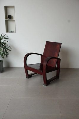 二手 老上海實木沙椅 扶手椅 70年代 老家具 古玩 老物件 擺件【靜心隨緣】3172