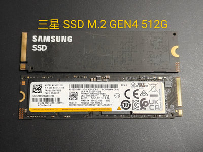 [近全新] M.2 SSD 512GB GEN4，三星PM9A1a、美光3400 Opal，使用時數約2~7小時，便宜賣！