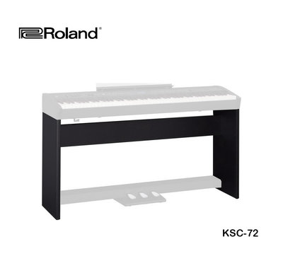 【現代樂器】免運！日本Roland FP-60 FP60X 專用 KSC-72 黑色款 數位鋼琴腳架組 電鋼琴配件