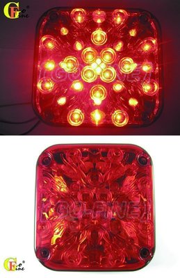 GO-FINE 夠好台製外銷日本車用led燈紅殼紅三線2段 HINO日野SH 國瑞24VLED後燈 LED后燈LED尾燈