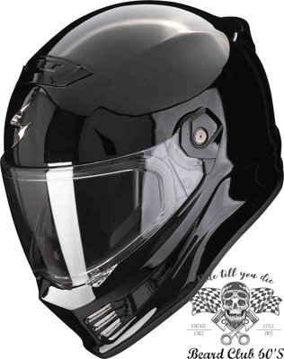 ♛大鬍子俱樂部♛ Scorpion ® Covert FX Solid 蠍子 街車 個人化充氣內襯 安全帽 亮黑