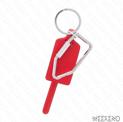 【WEEKEND】 OFF WHITE Zip Tie 工業 束帶 鑰匙圈 紅色