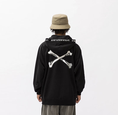 全新WTAPS 22AW X3.0 / ZIP HOODY / CTPL 帽夾骨頭連帽外套| Yahoo奇摩拍賣