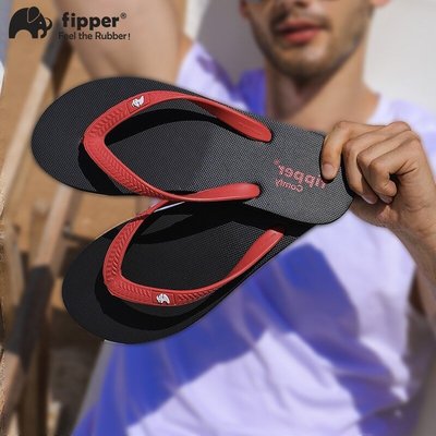 推薦fipper大象人字拖潮男士泰國橡膠防滑防臭外穿越南個性沙灘拖鞋