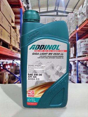 『油工廠』ADDINOL 0530 GIGA LIGHT MV 5w30 汽柴油 C3