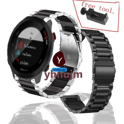 佳明garmin forerunner 55 智慧手錶錶帶 金屬 不銹鋼 Garmin FR55 金屬錶帶 穿戴配件