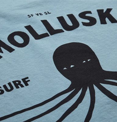 機能先決 水 Mollusk 迷人藍 章魚 短T T恤 美國製 衝浪 Saturdays NYC Hurley Noah
