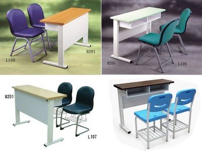 專業課桌椅.椅子(有單人二人.三人.四人式桌)適用於補習班安親班.美語.學校.公司行號.