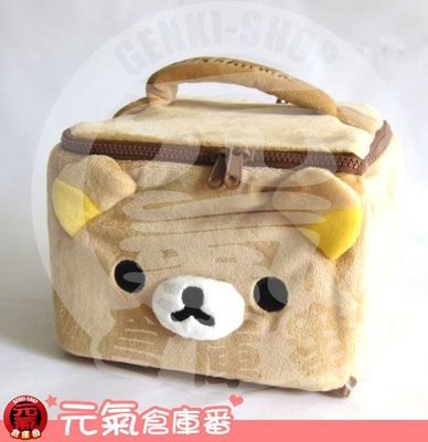 【售完】 絕版品 日本帶回 全新品 SAN-X 拉拉熊 懶懶熊 臉蛋方方可提式毛絨雜物收納箱