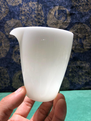 釉燒冰種公道杯 上釉白瓷高檔茶海德化白瓷高端瓷器